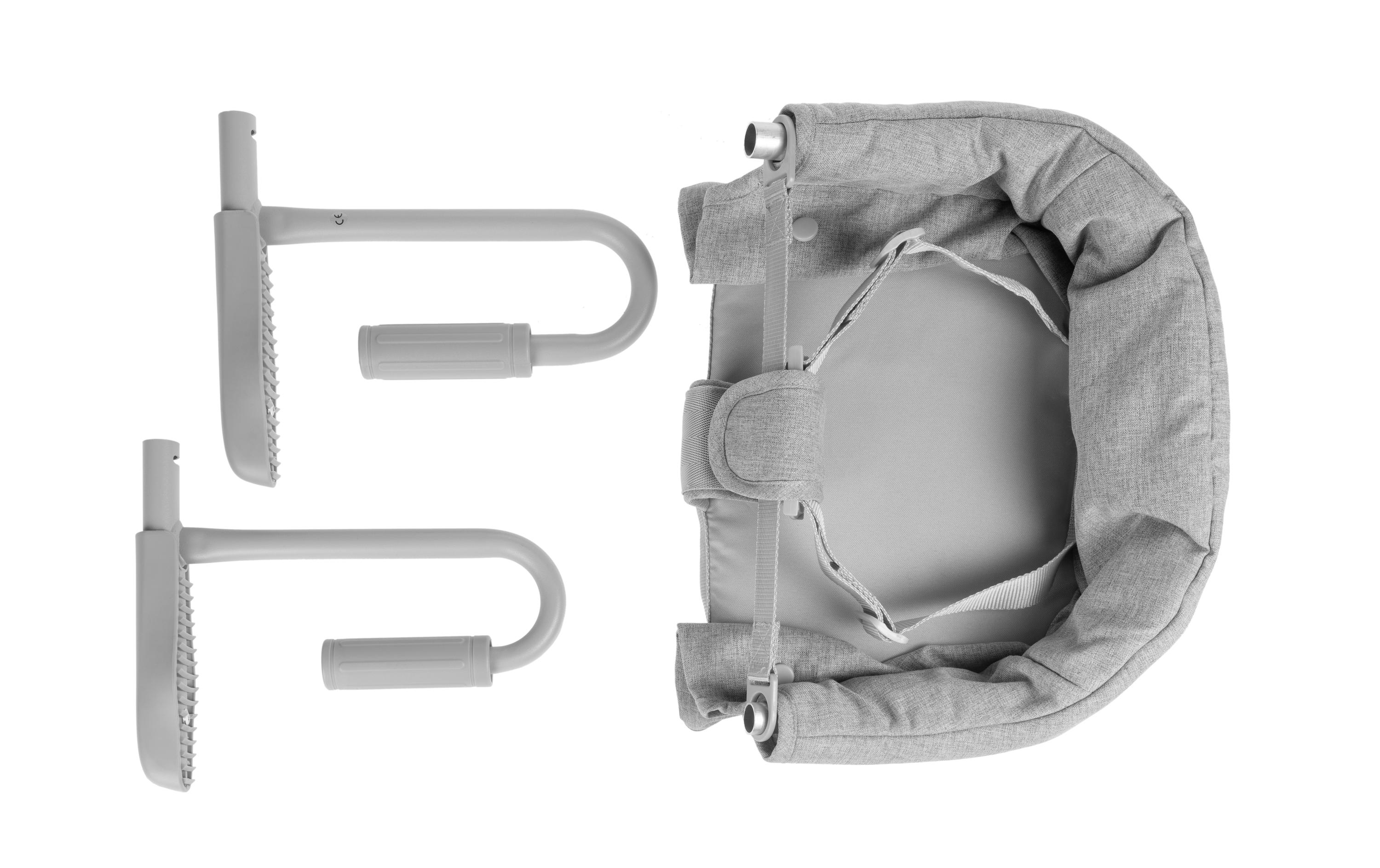 Tischsitz GrauBequemer und kompakter Sitzschutz für Babys