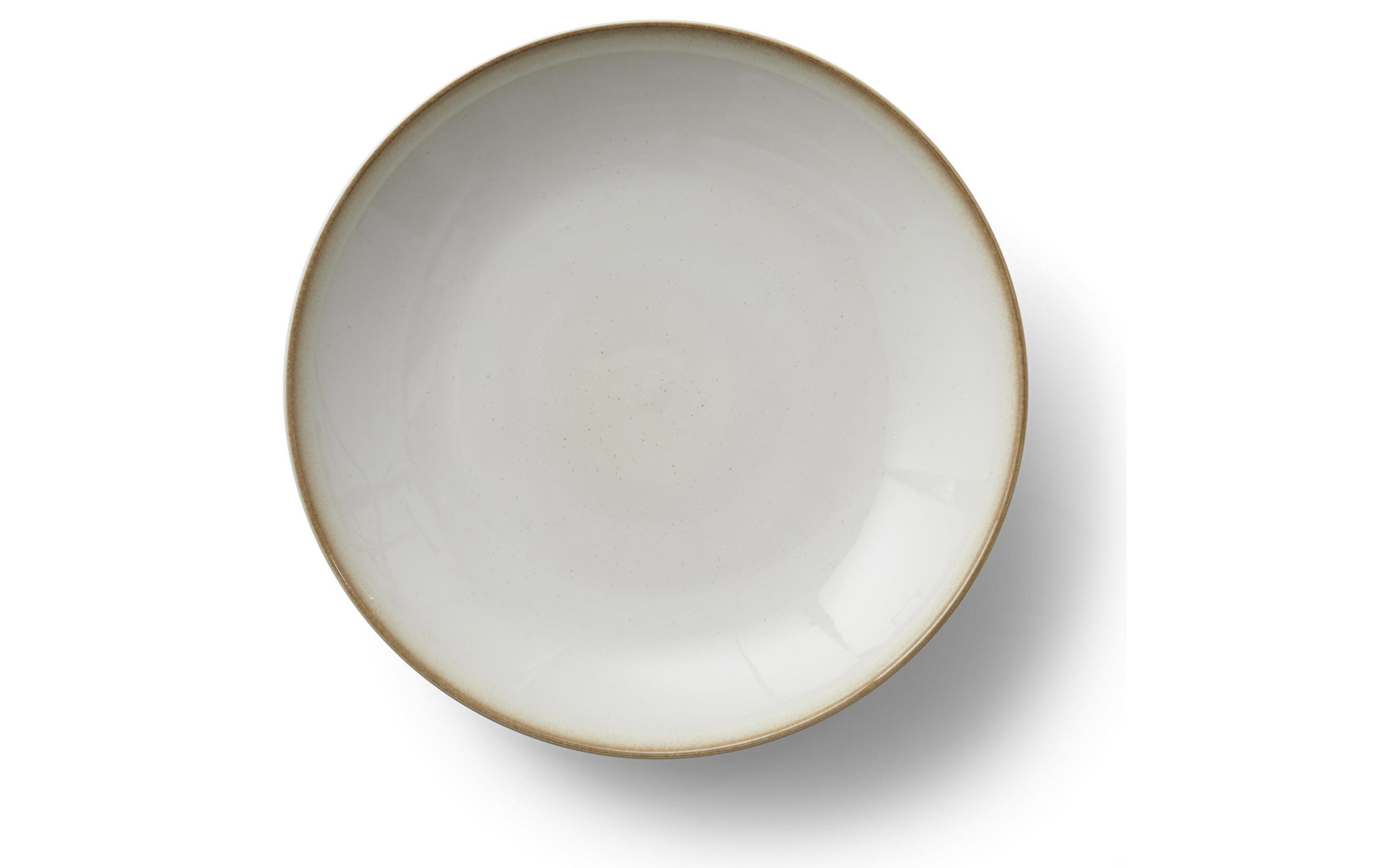 Schale 40 cm, 1 Stück, Beige/CrèmeServierplatte