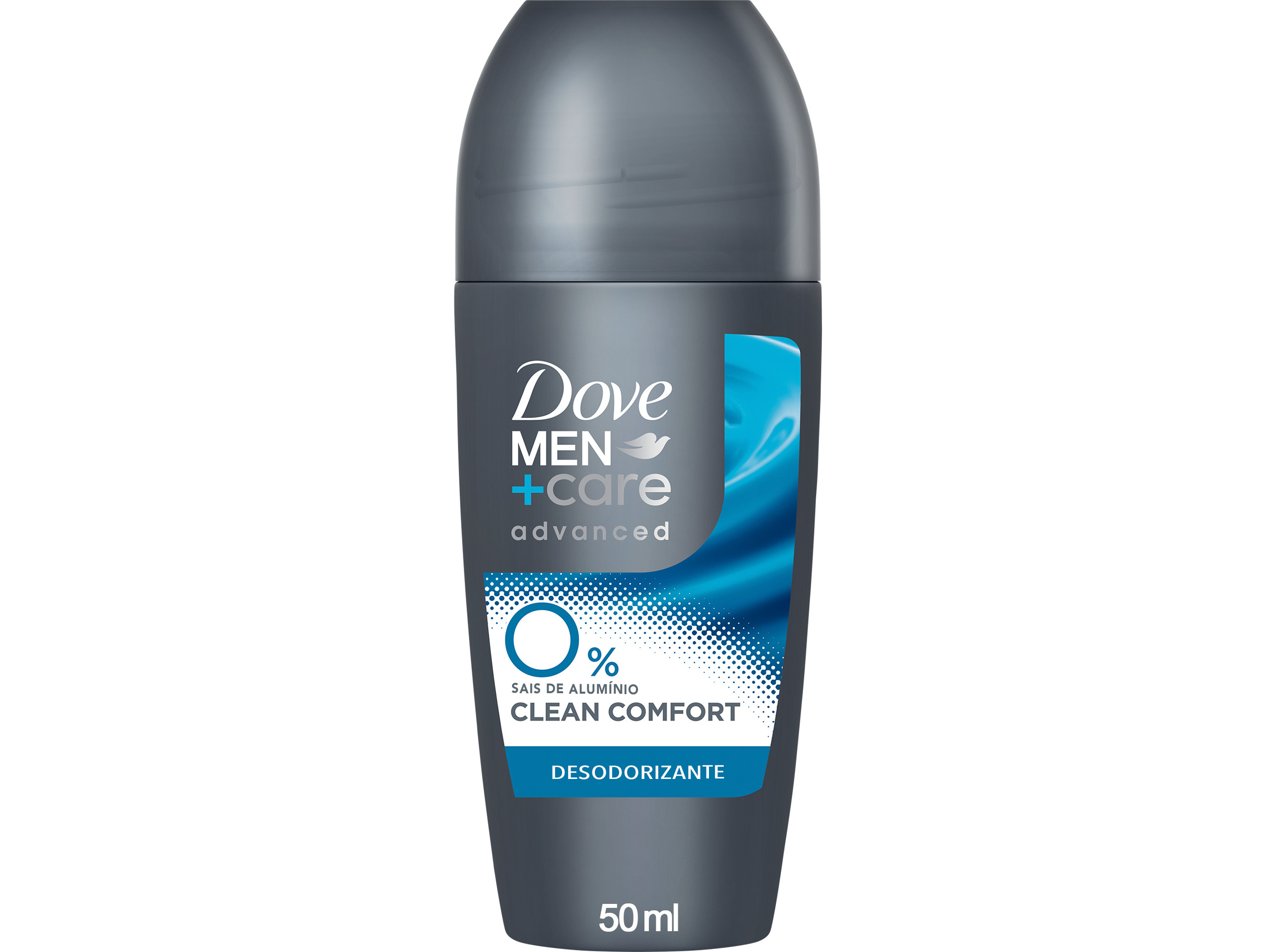 DESODORIZANTE ROLL-ON DOVE MEN CLEAN COMFORT 0% ALUMINIO 50ML