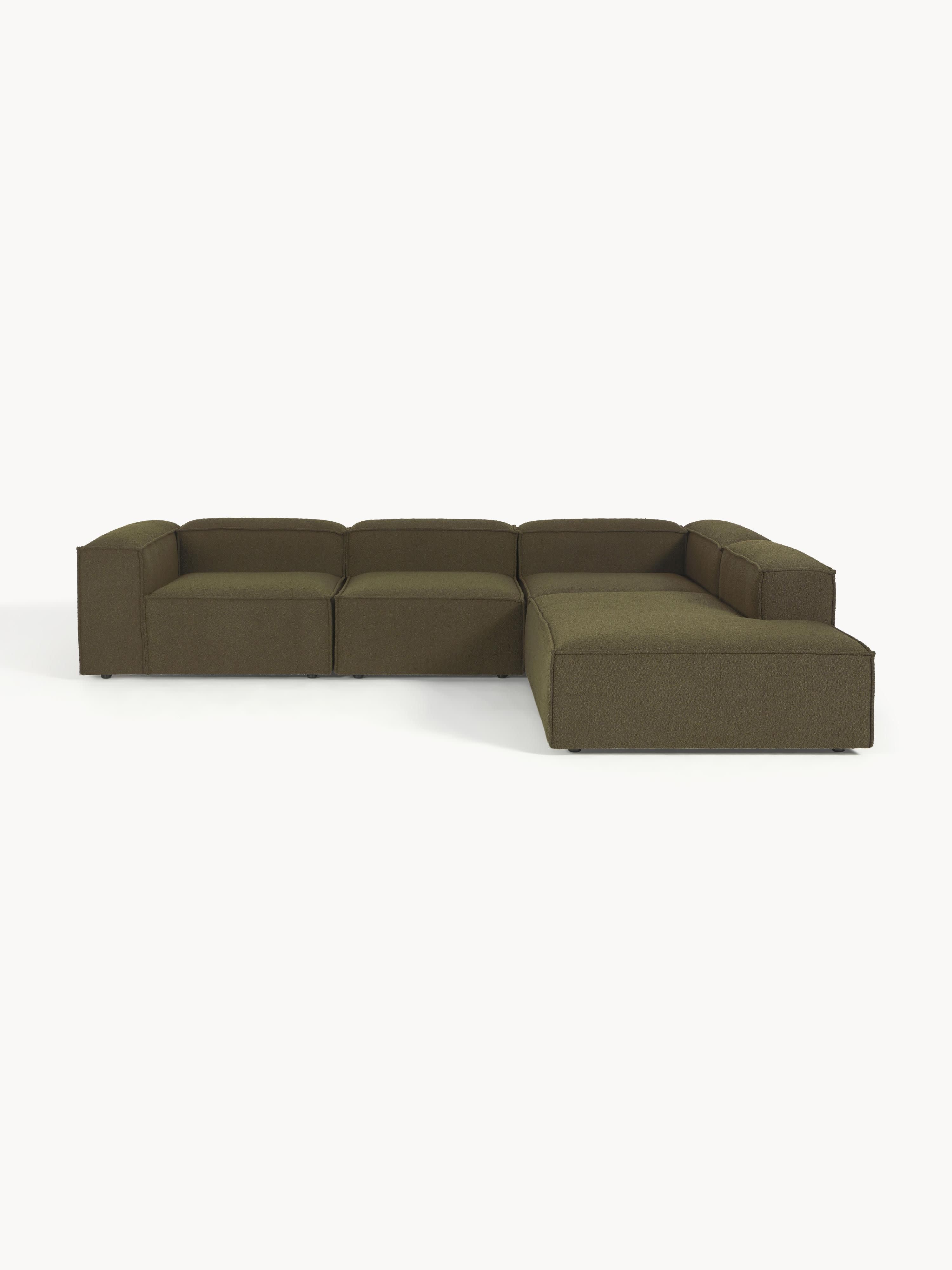 Bouclé modulaire XL hoekbank Lennon (4-zits)