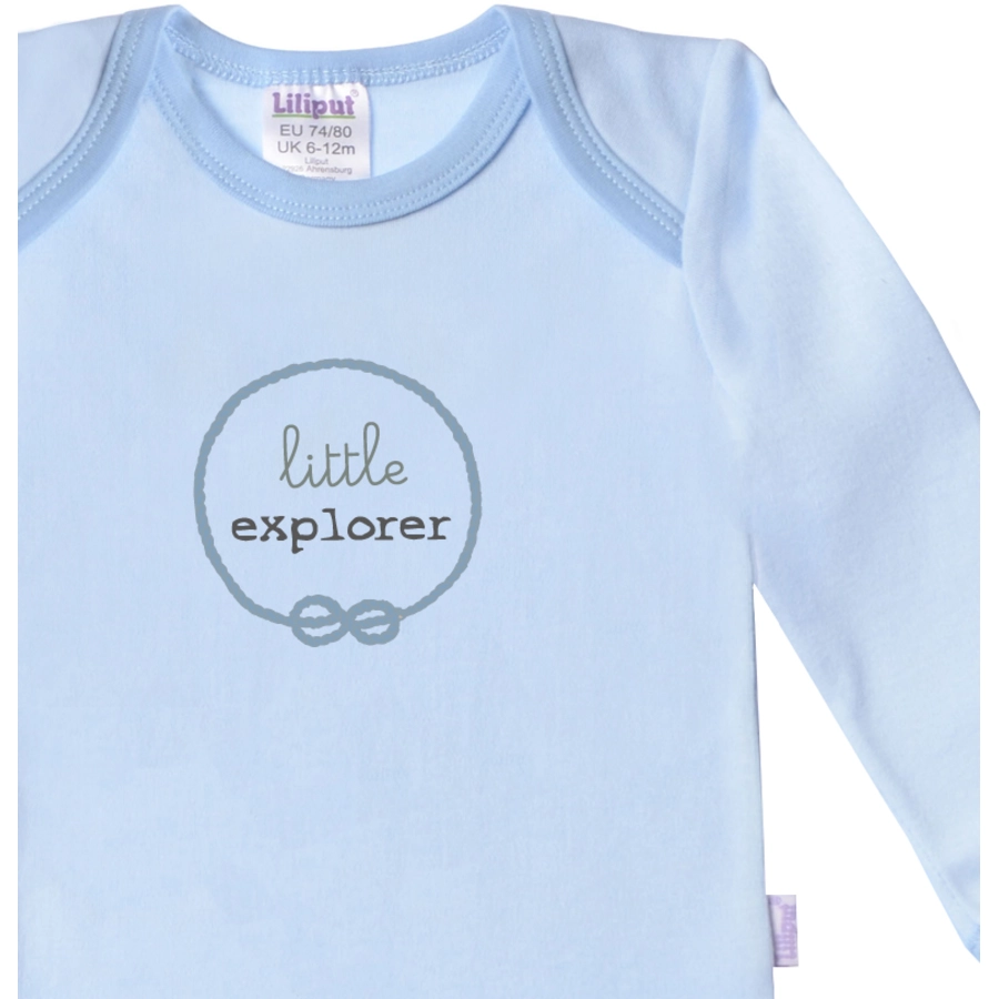 Liliput Amineckbody 2er-Pack blauweiß mit Frontprint weiß, hellblau