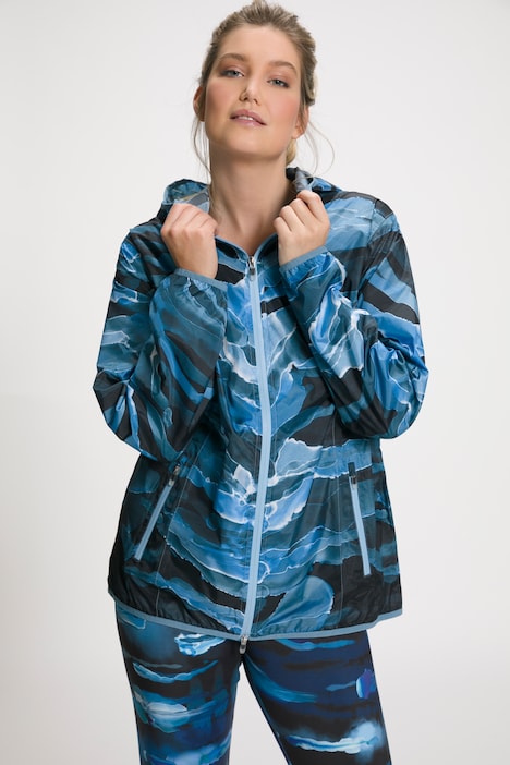 Funktionsjacke, Reisebeutel, Aquarelldruck, wasserdicht