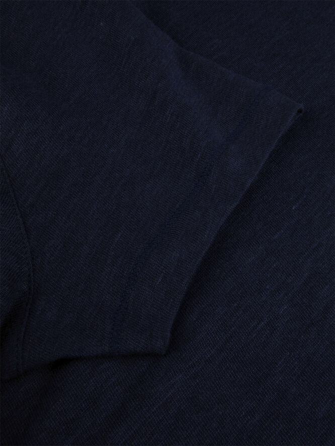Stenströms Linen Polo shirt Navy