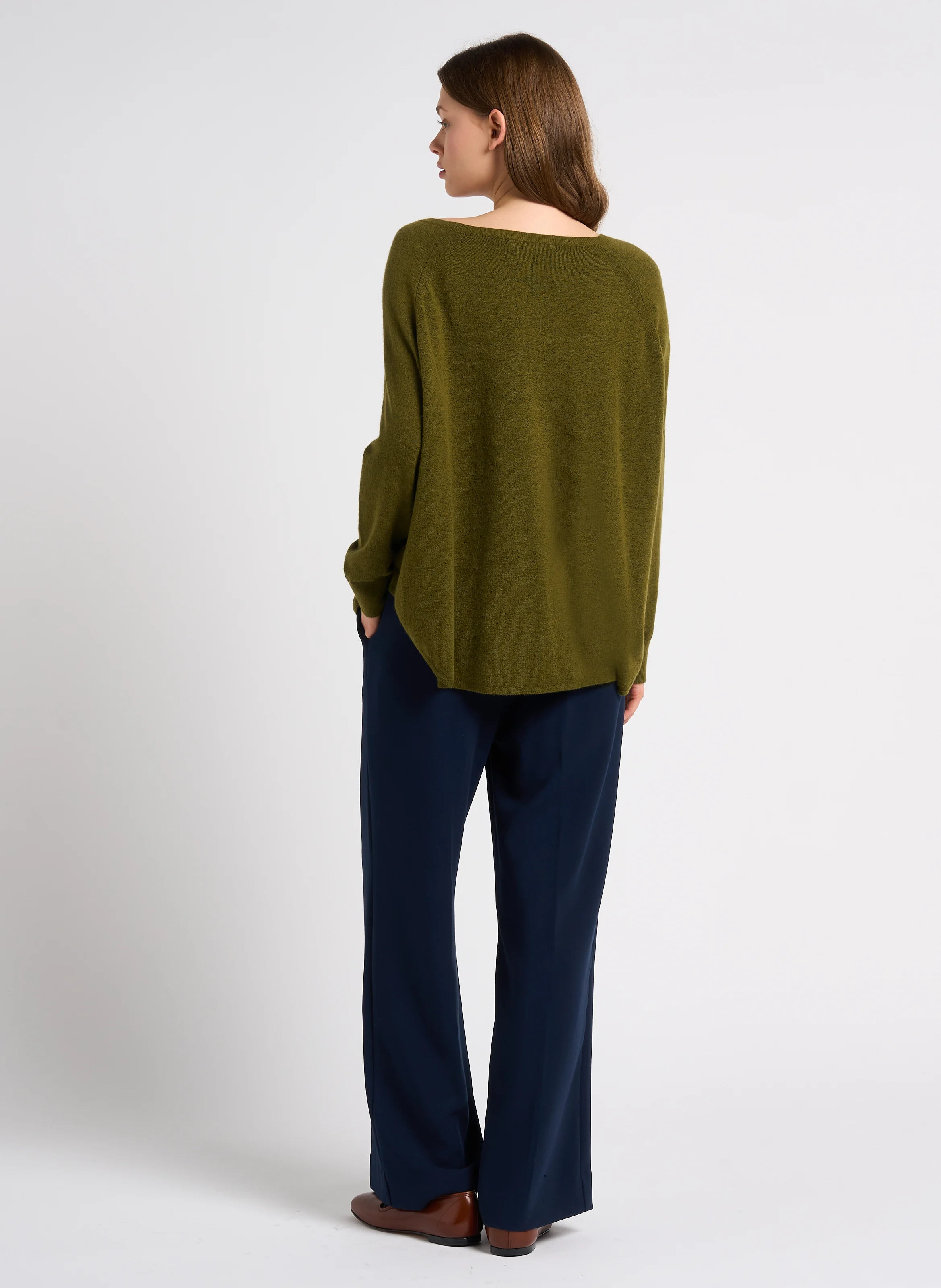Pantalon large | Bleu