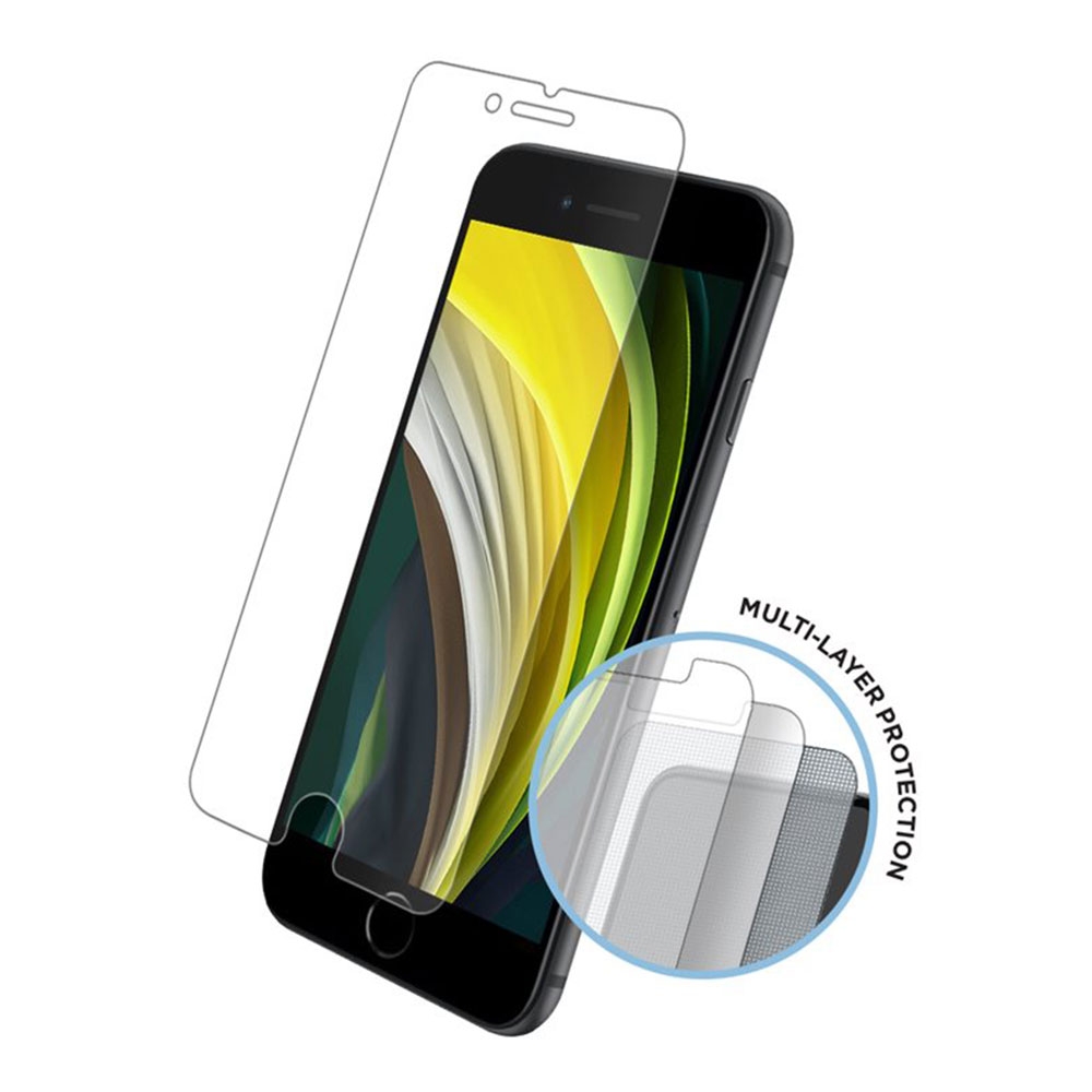 (2er Set) iPhone SE (2022/2020) / 8 / 7 / 6S Tri Flex High Impact Panzerglas 2.5D Displayschutz Case Friendly (EGSP00611)
