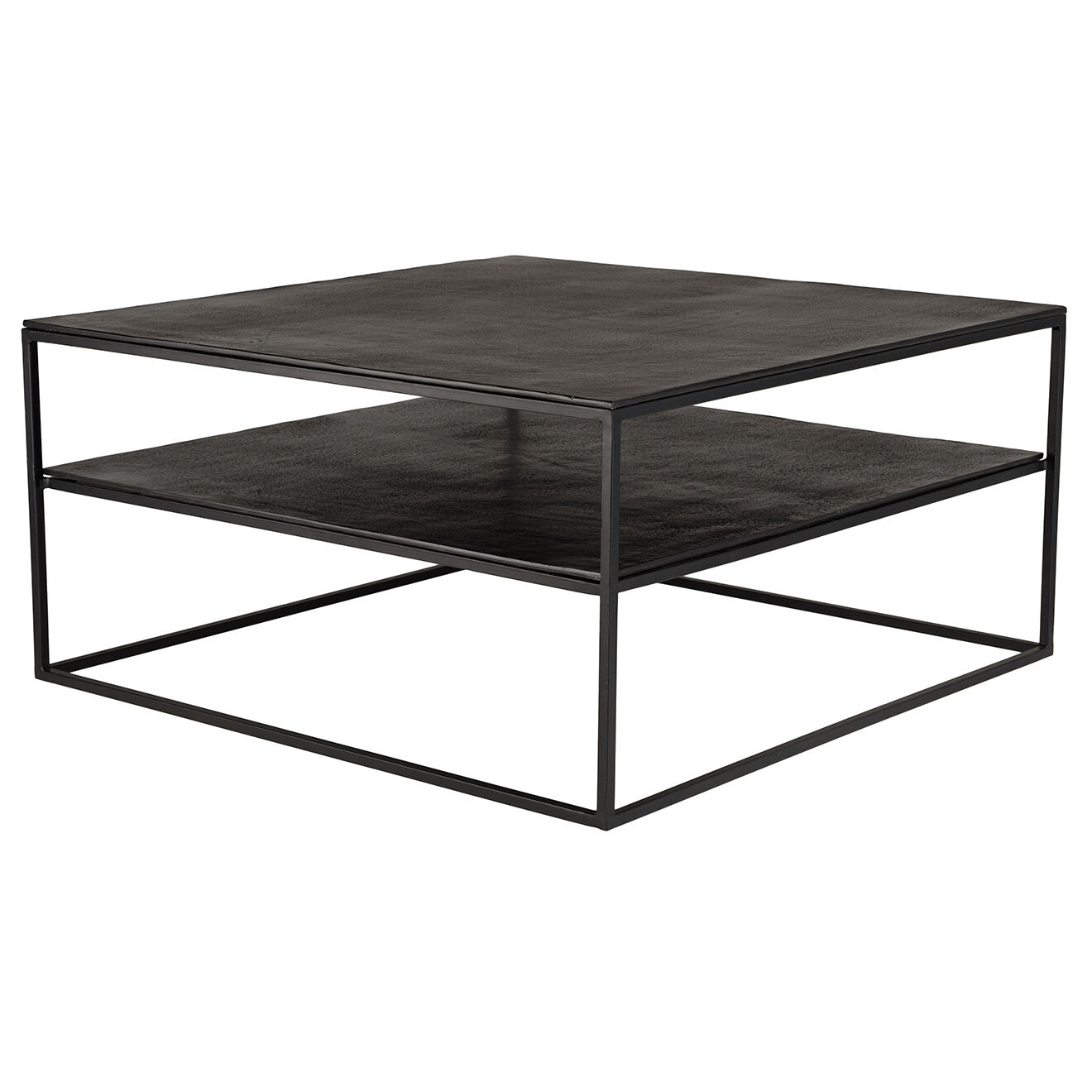 Macabane Table basse Jonas noire - 80x80x39.5 cm