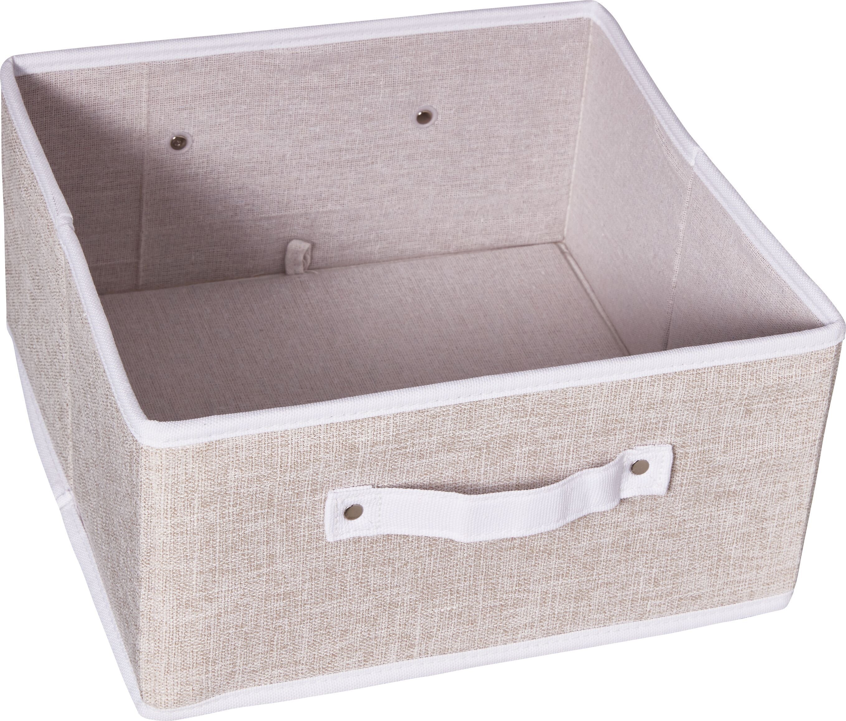 BIANCA Aufbewahrungsbox - Beige / B: 31.0 cm x T: 31.0 cm x H: 15.0 cm