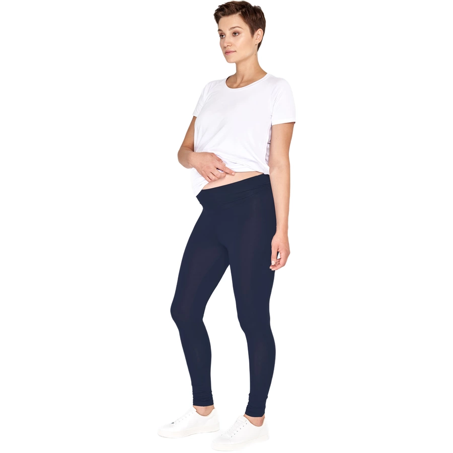 Cool Mama Schwangerschafts-Leggings Basic blau