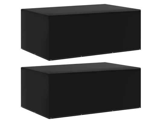 VIDAXL - Housse de table extérieur Housses de salon de jardin 2 pcs 7 œillets 250x250x70 cm