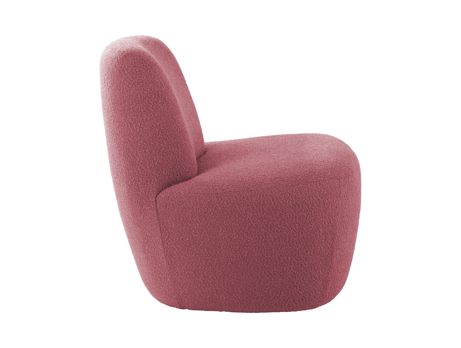 Chair Ada bouclé faded pink