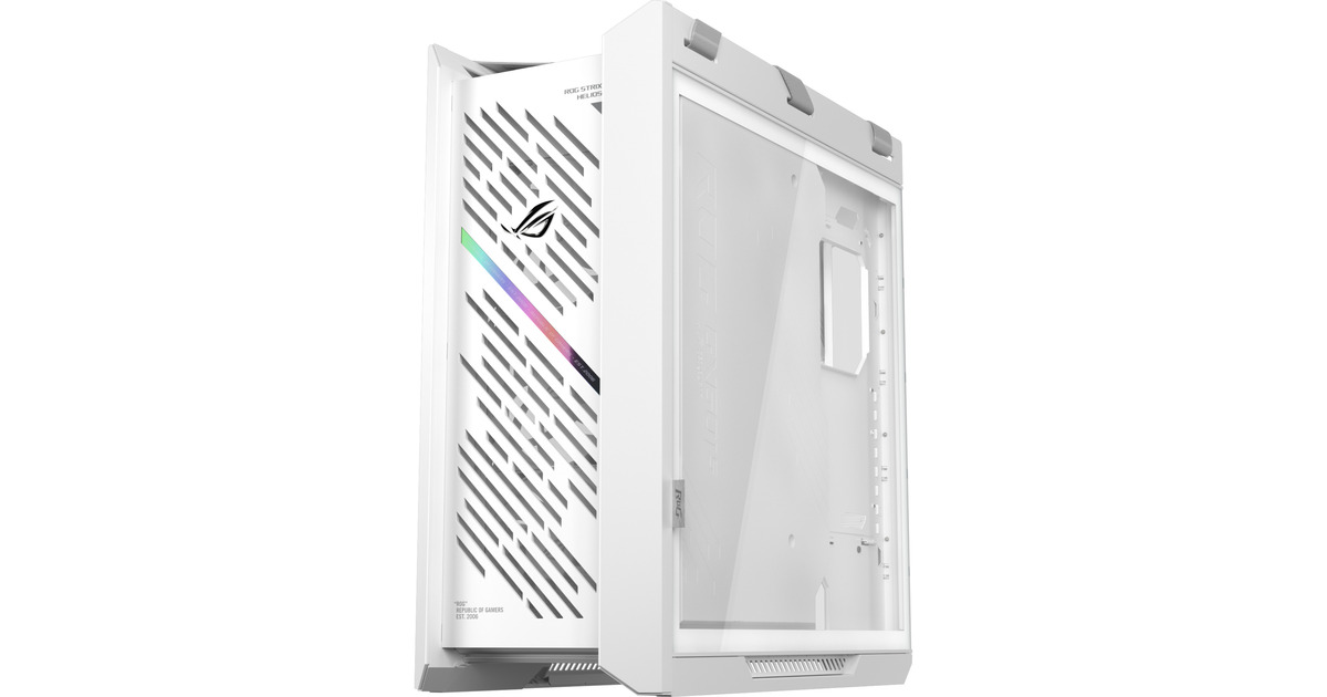 ASUSROG STRIX HELIOS II GX601S midi tower behuizing  (Wit | 4x USB-A | 2x USB-C | RGB | Tempered Glass)