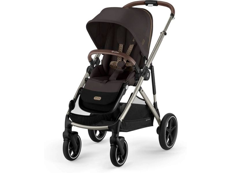 CYBEX Gold Kinderwagen Gazelle S Dunkelbraun Kinderwagen mit 20 Kombinationen