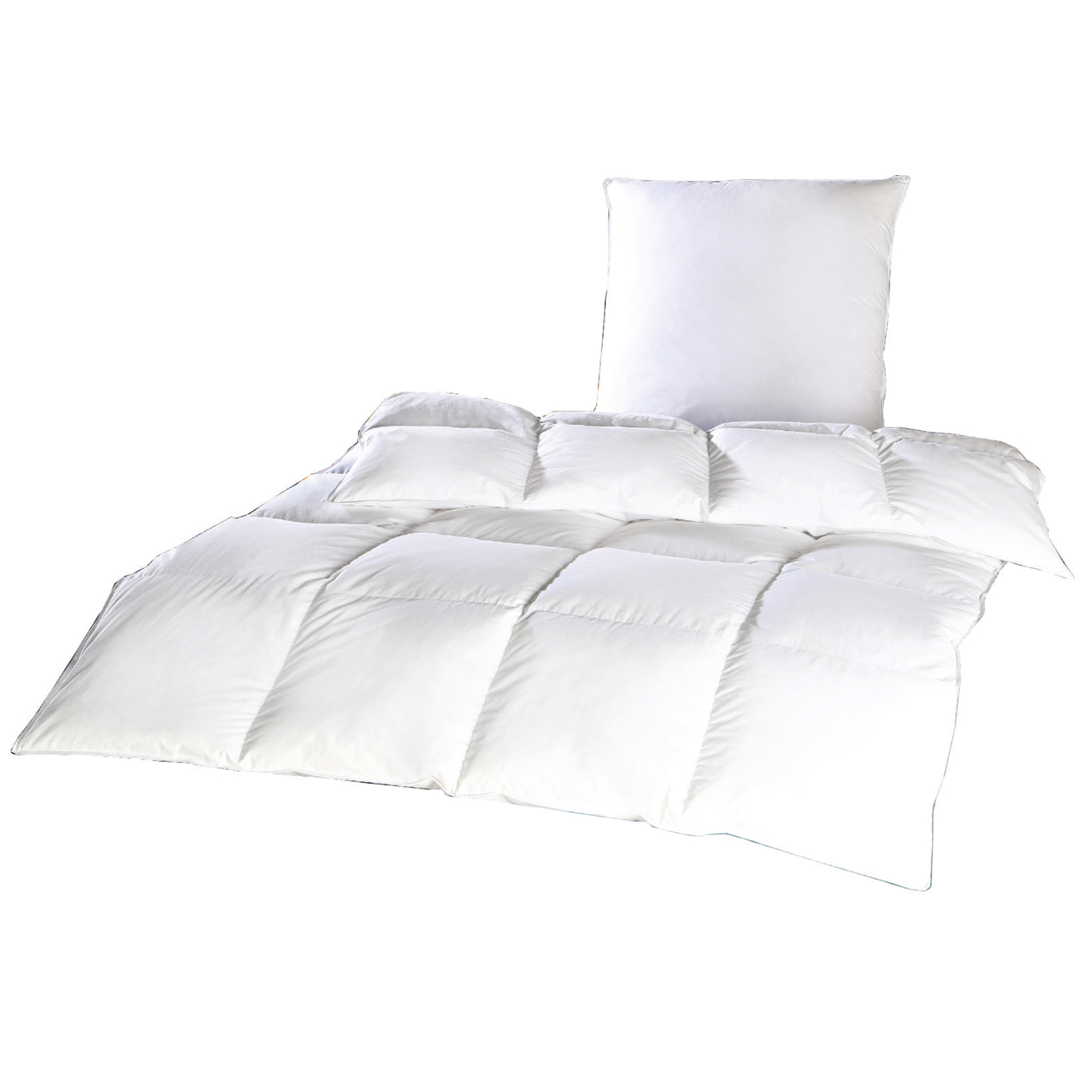 Feder-Betten-Set - weiß - 135x200 cm