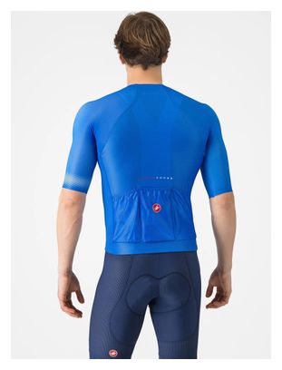 Maillot à Manches Courtes Castelli Climber's A/C Homme Bleu