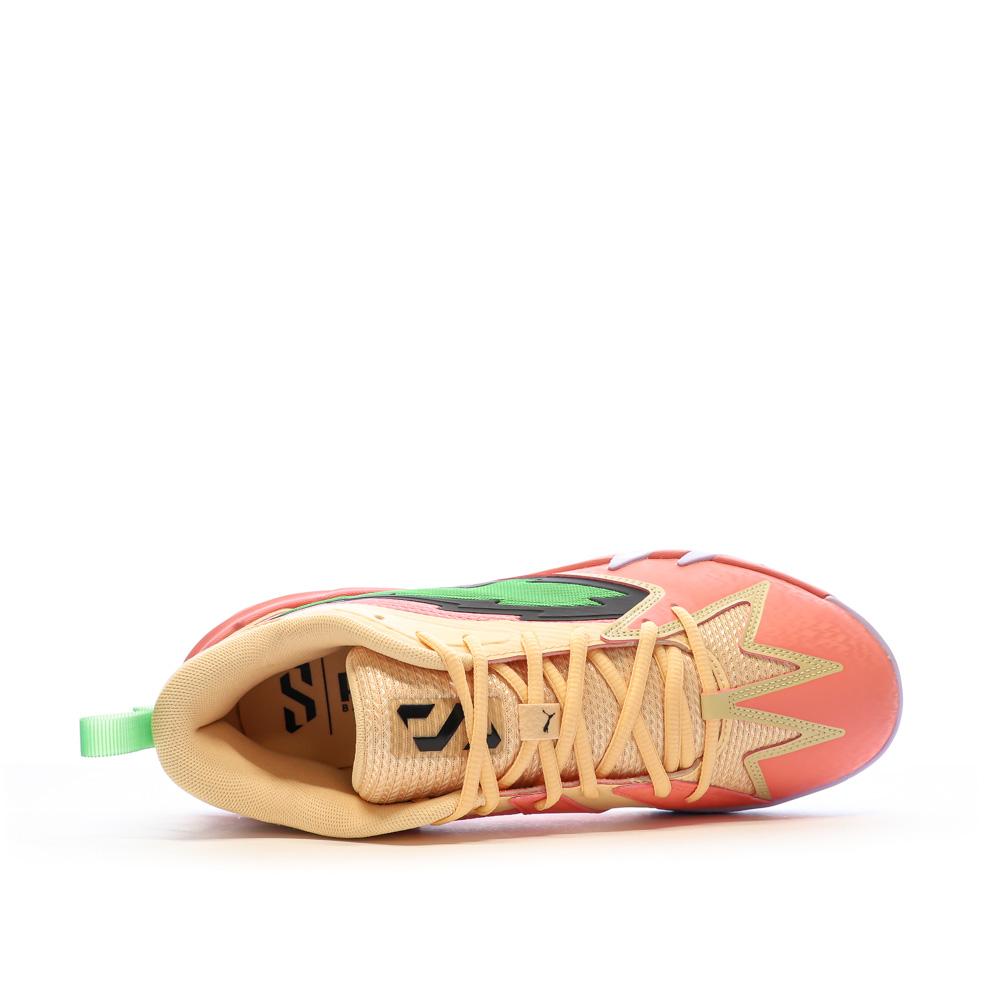 Puma Chaussures de Basket Rose/Orange Homme Puma Scoot Zeros