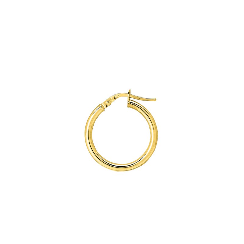 Créoles lisses Femme - Or 18 Carats - Diamètre 15mm