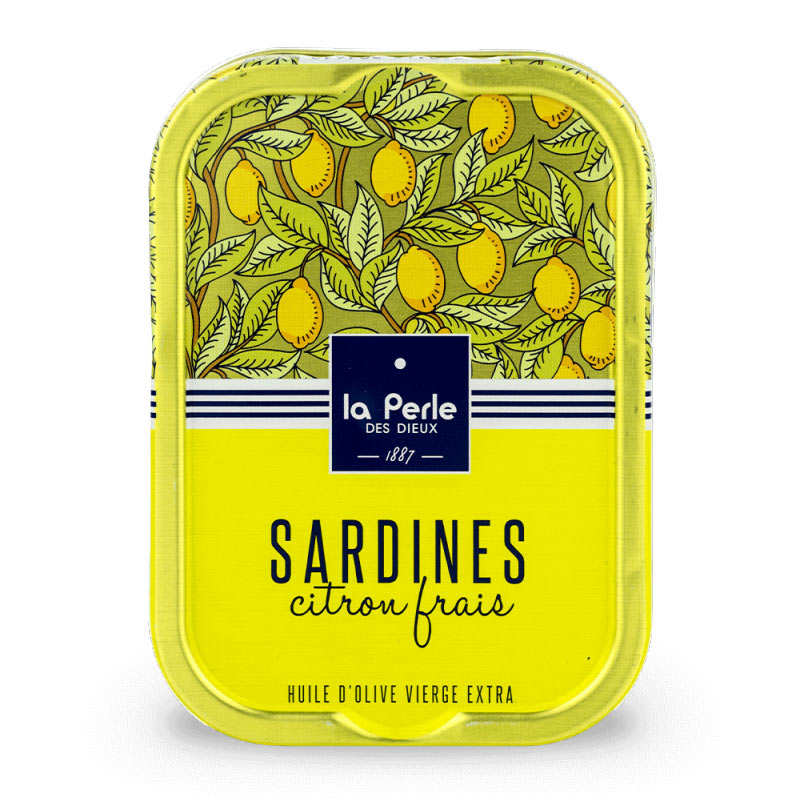 Sardines à l'huile d'olive et au citron frais - La Perle des Dieux