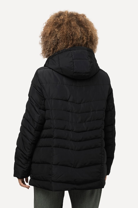 Steppjacke, mit abnehmbarer Kapuze, wasserabweisend