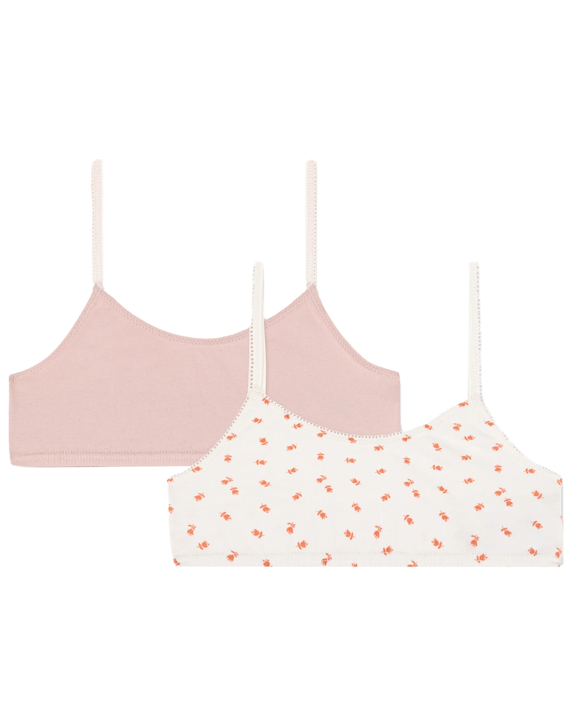 Bustiers TUTULI JUNIOR 2er Set in rosa/weiß