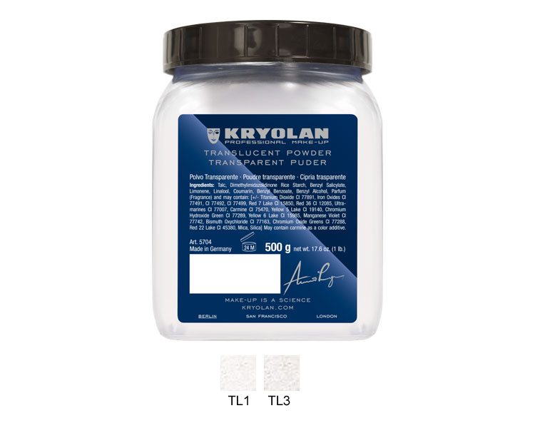 Kryolan - Loser Transparent Puder, 400g