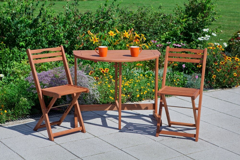 Merxx Porto Set 3tlg. Klappentisch halbrund