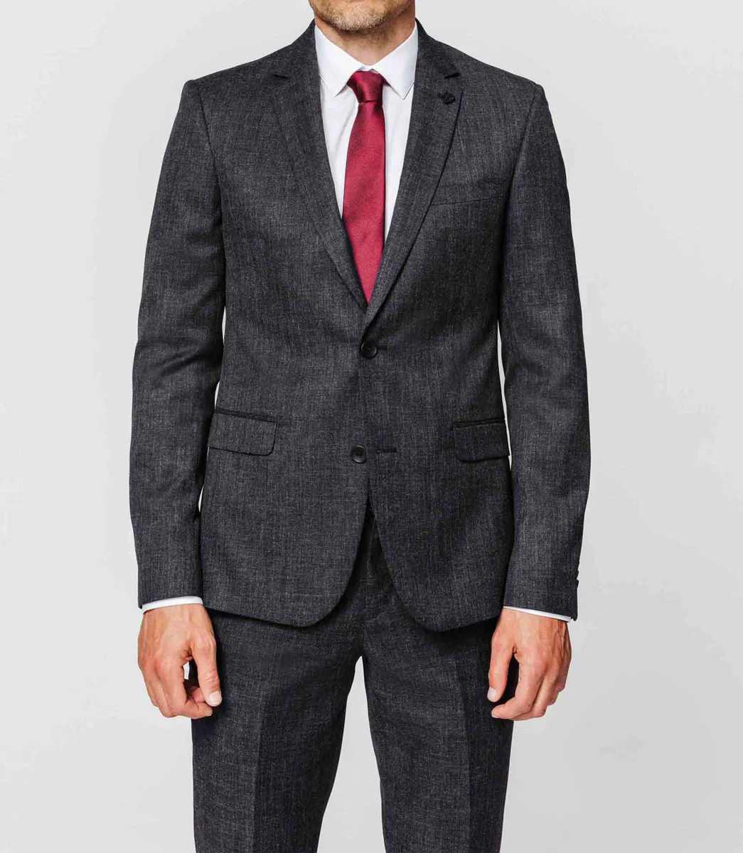 Veste ville anthracite mouliné