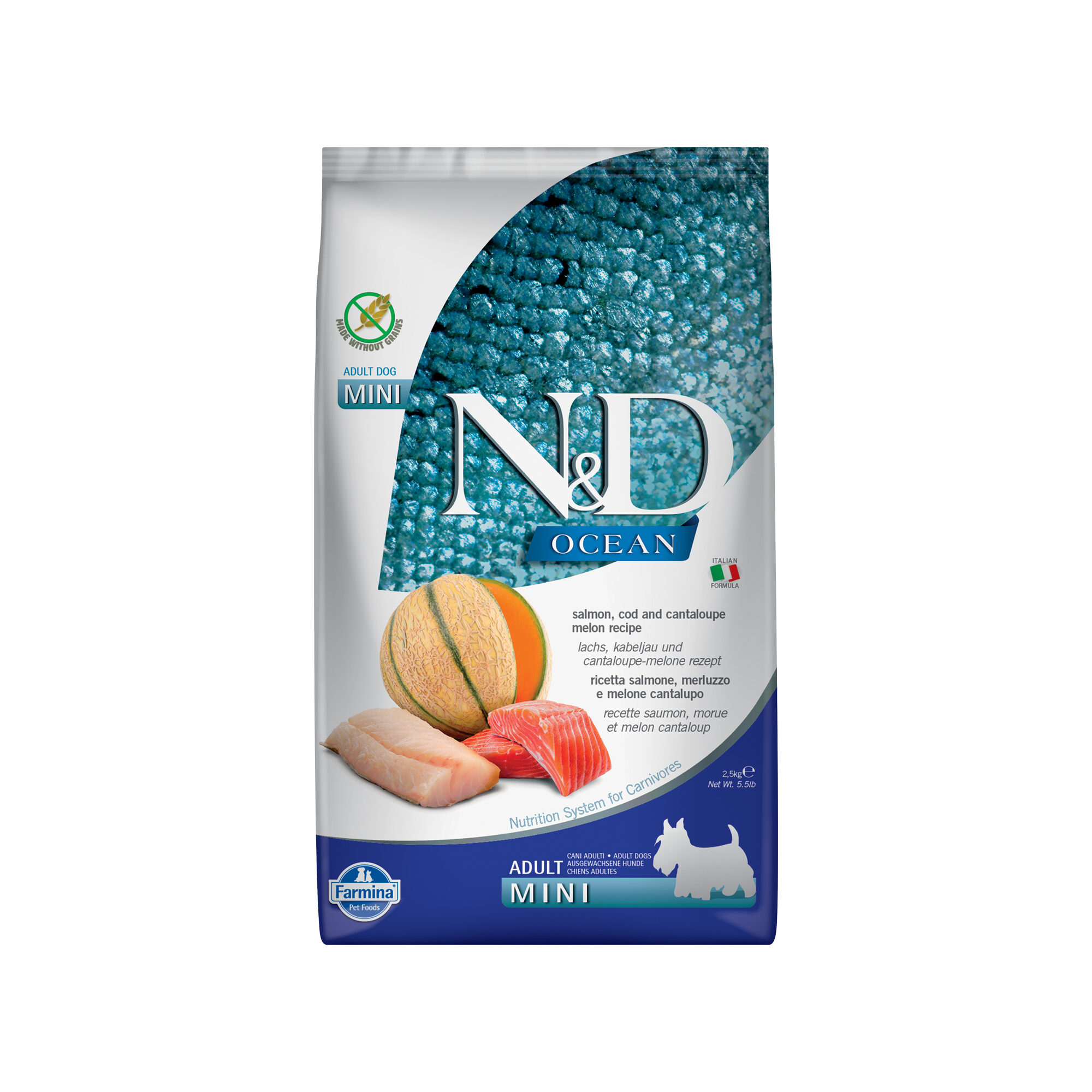 Farmina N&D Ocean Adult Mini Hondenvoer - Salmon, Cod & Melon