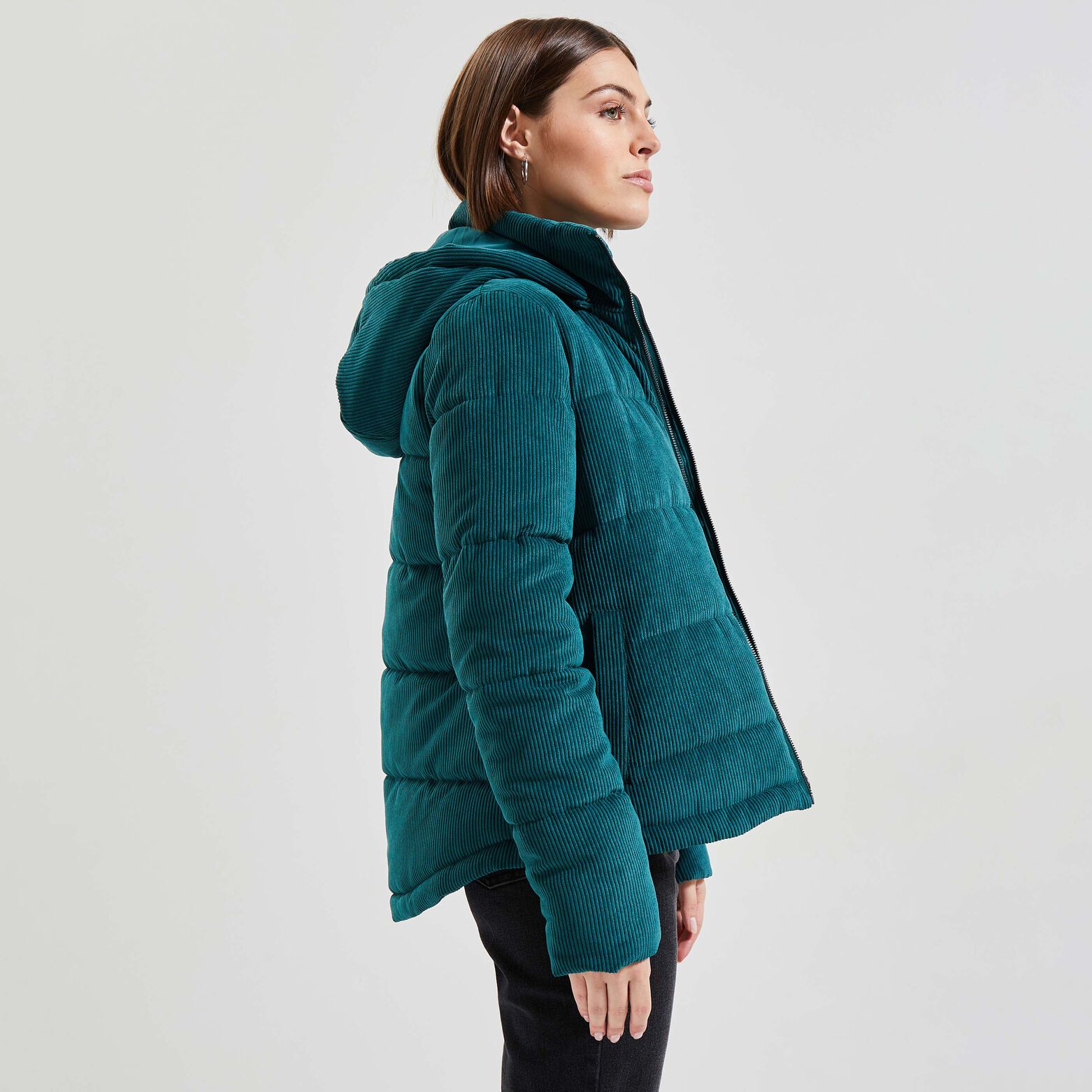 Doudoune velours femme