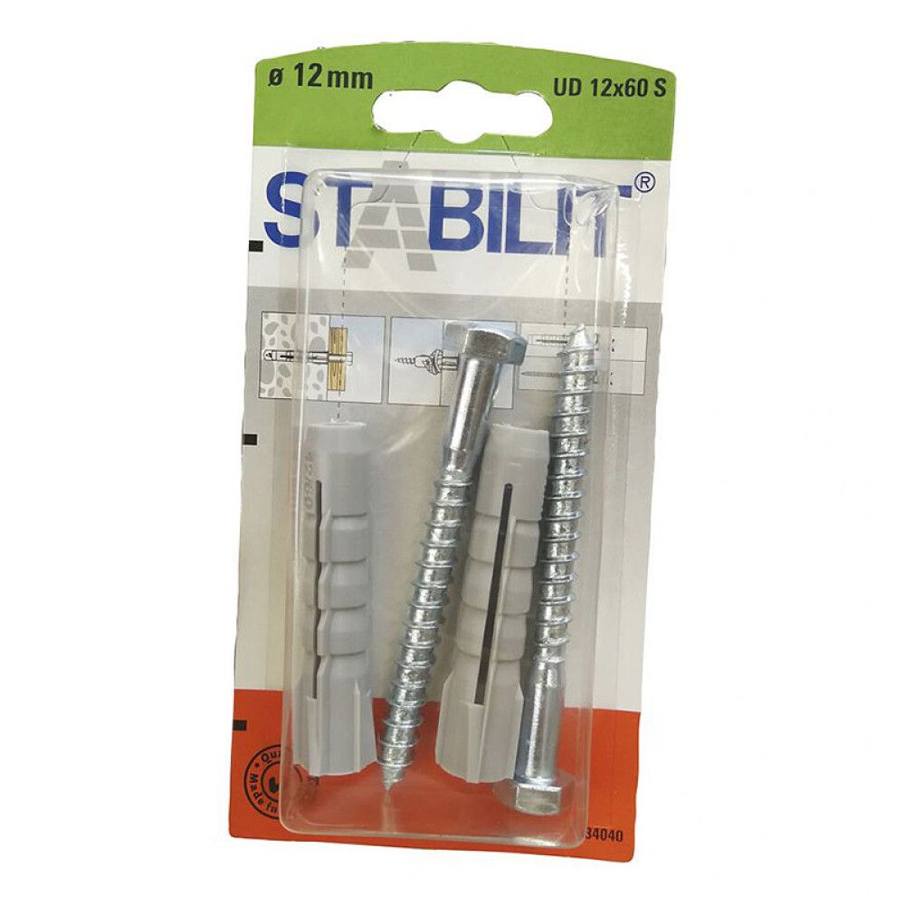 UNIVERSALPLUGG STABILIT 12X60MM 2STK