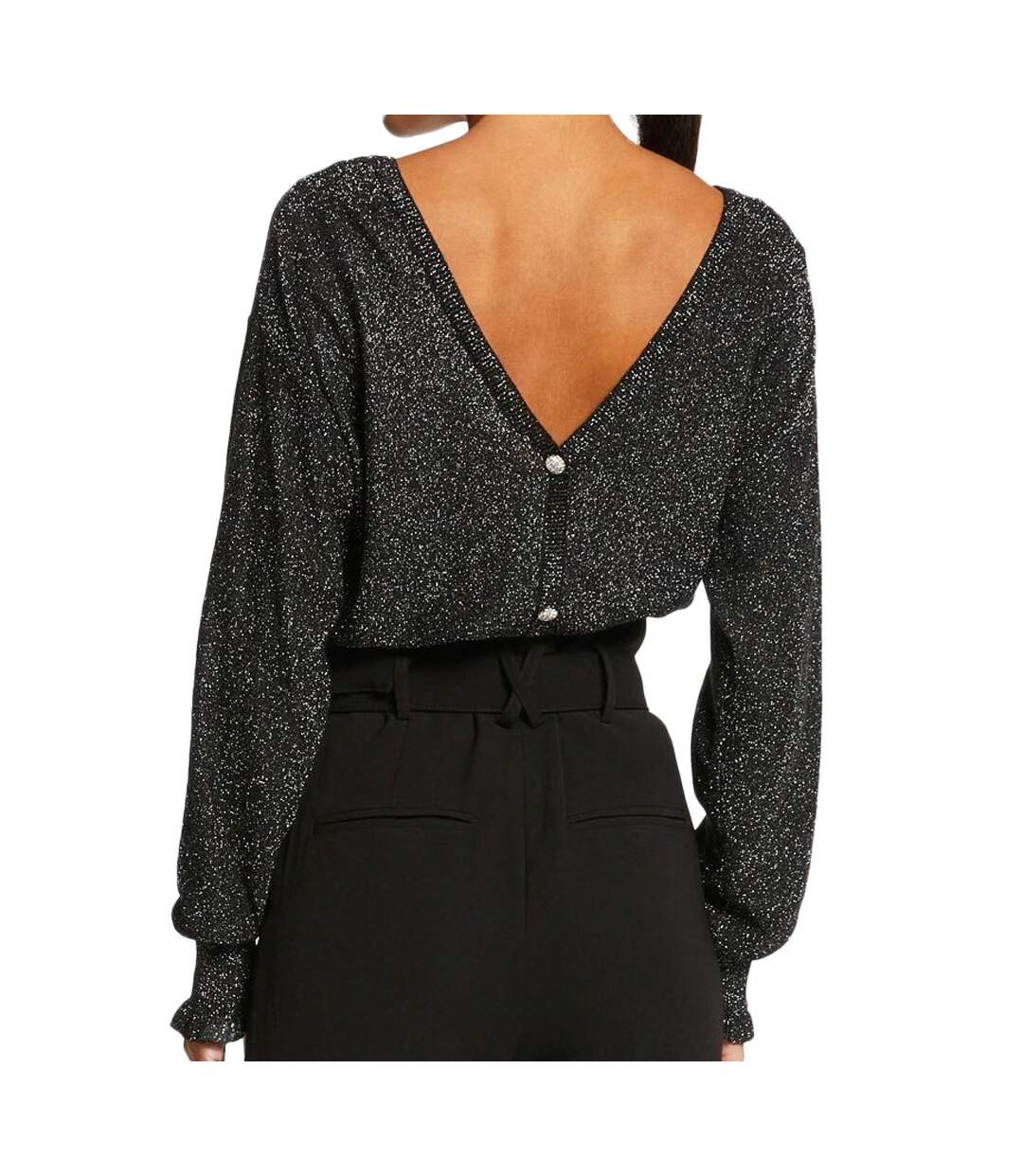 Pull Gris Brillant Femme Morgan Morika