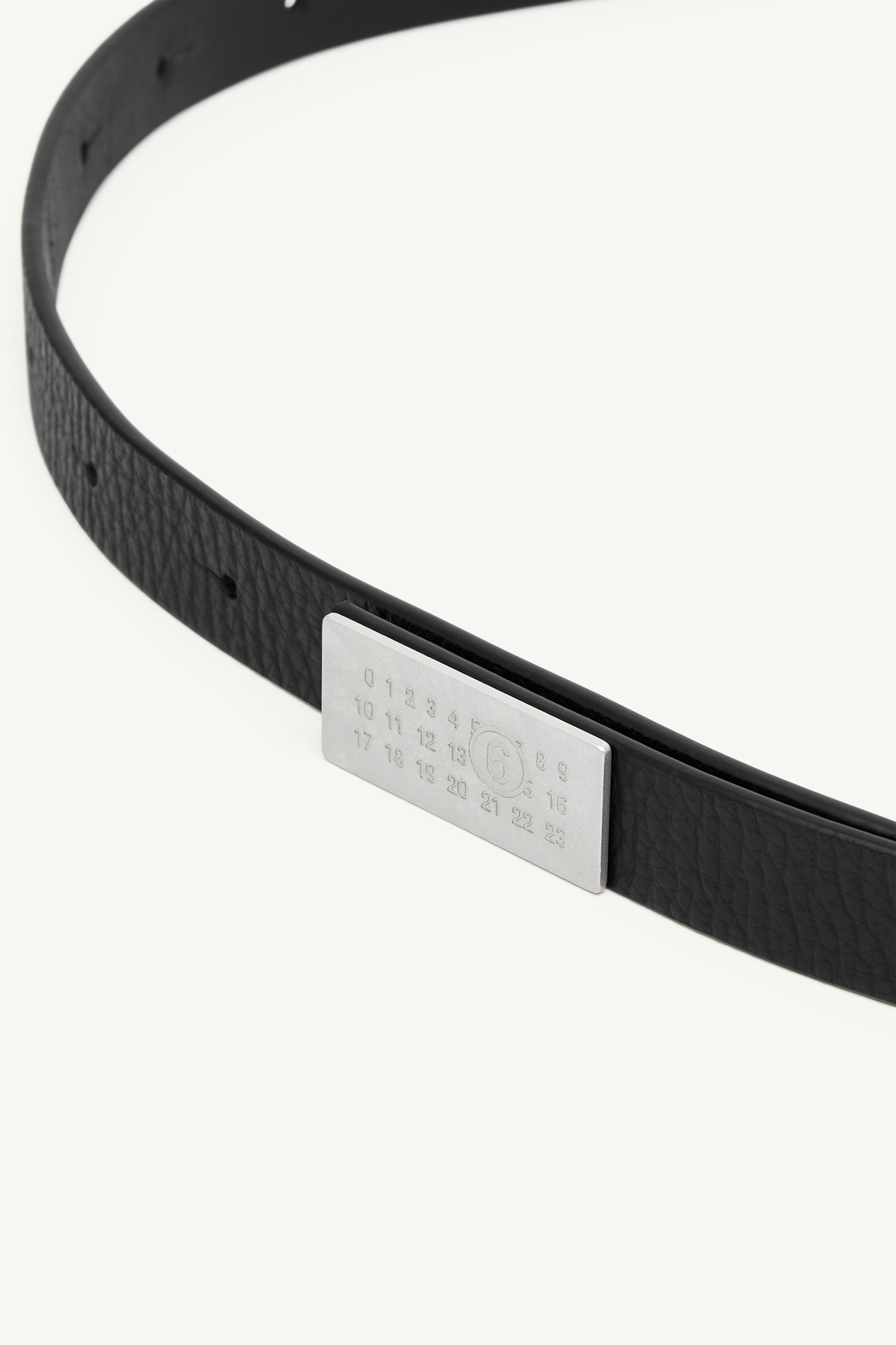Ceinture Numeric en cuir grainé pour femme | MM6