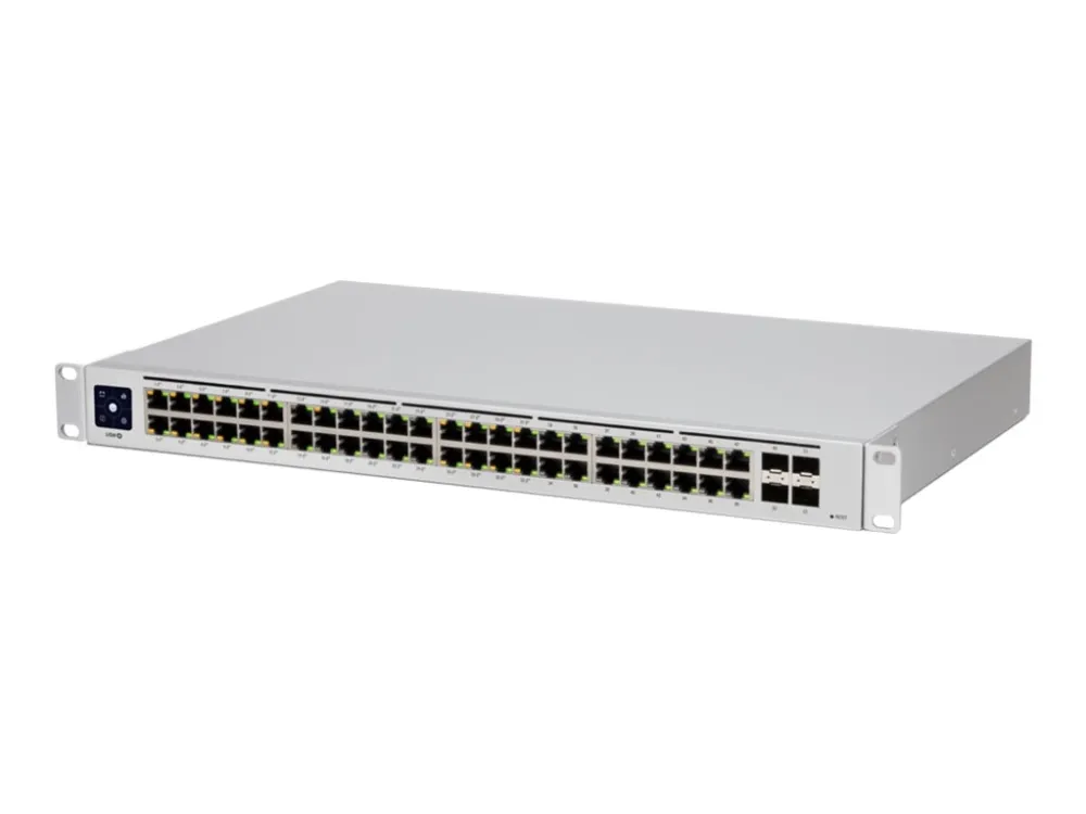 Ubiquiti UniFi Switch USW-48-POE - Switch - Administreret - 48 x 10/100/1000 (32 PoE )   4 x Gigabit SFP - monterbar på stativ, desktop - PoE  (195 W)