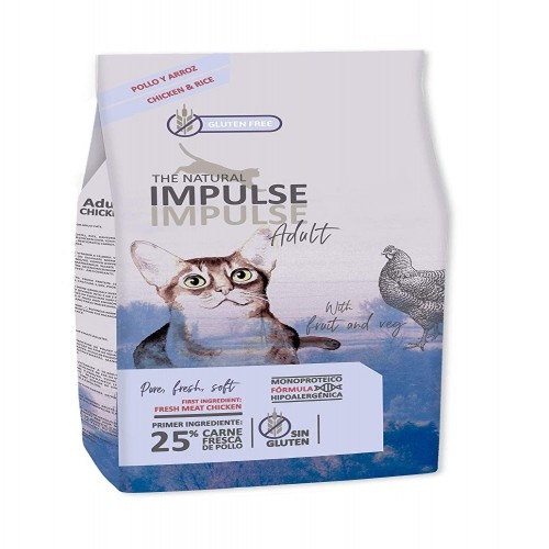 Ração Natural Impulse para Gatos Adultos, Sabor Frango
