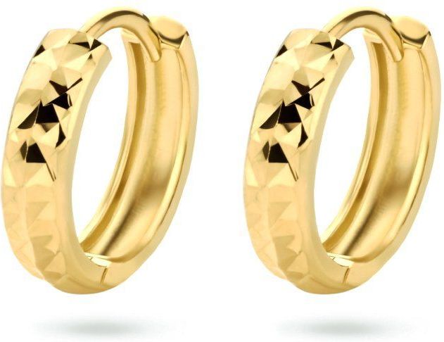 Goud - Klapoorringen - Gediamanteerd - 3,0 mm