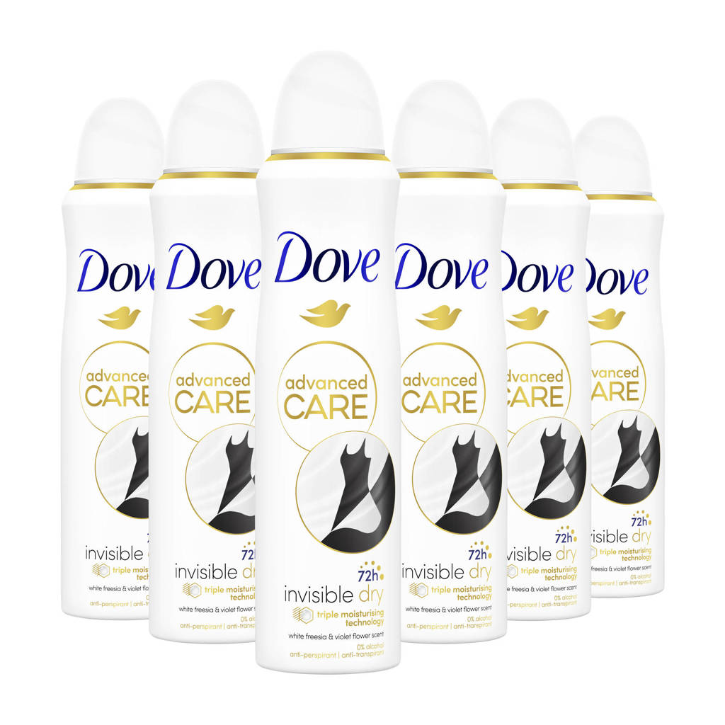 Perfect! Goeie korting en zo heb ik weer een voorraadje!Invisible Dry anti-transpirant deodorant spray - 6 x 150 ml