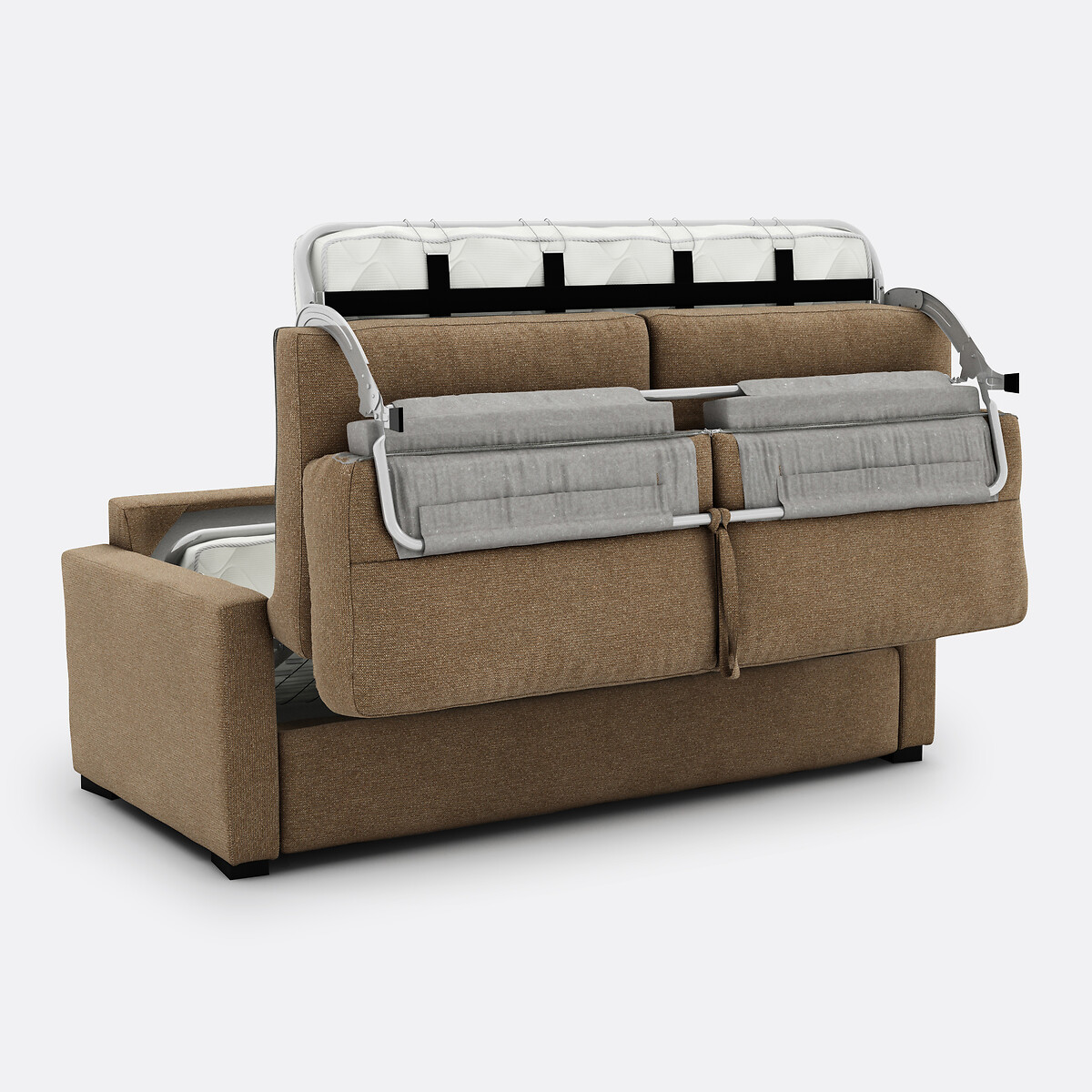 LA REDOUTE INTERIEURS<br>Sofá-cama estruturado com estampa salpicada, Bultex, Timor
