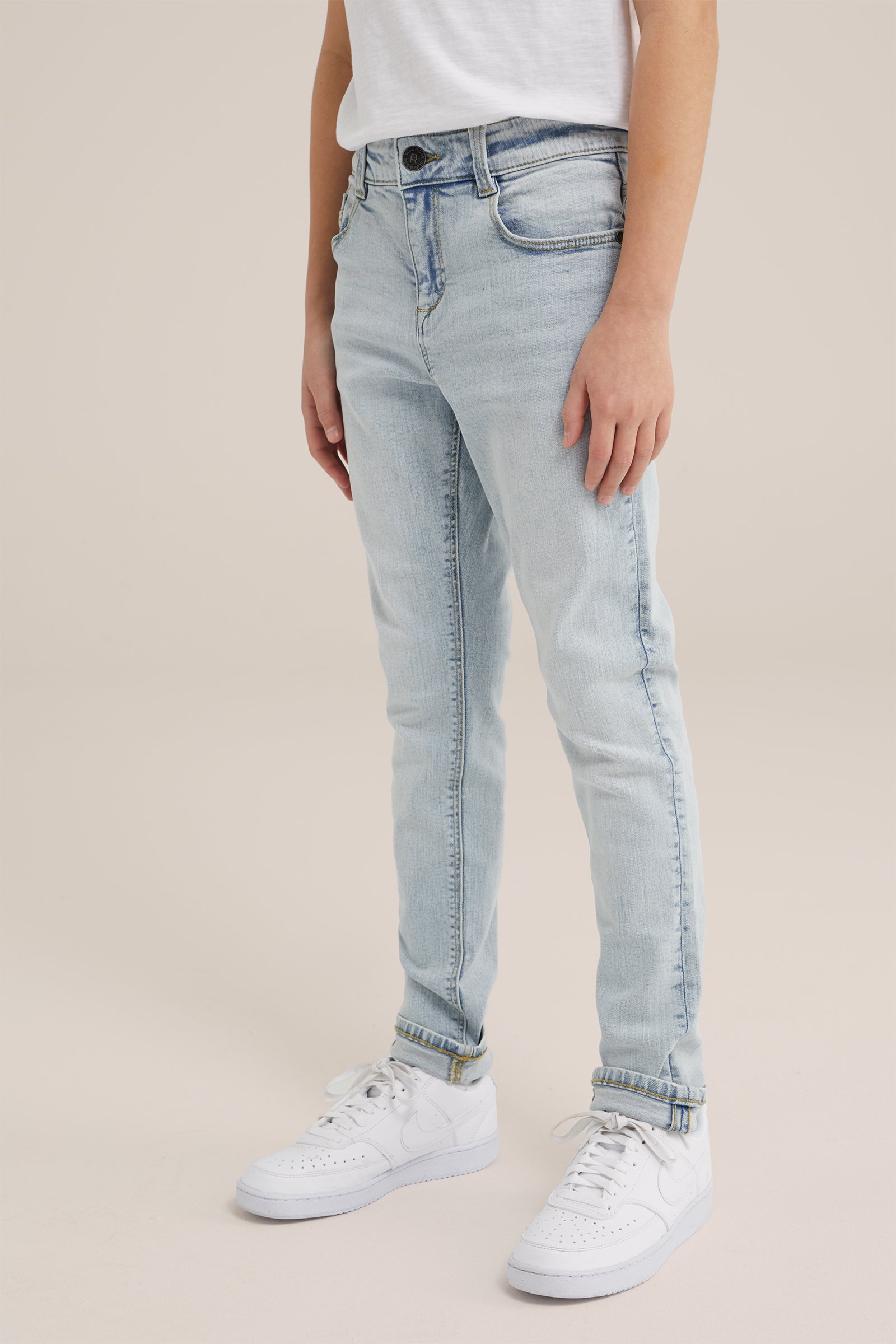 Jongens slim fit jeans met stretch Blue Ridge IJsblauw