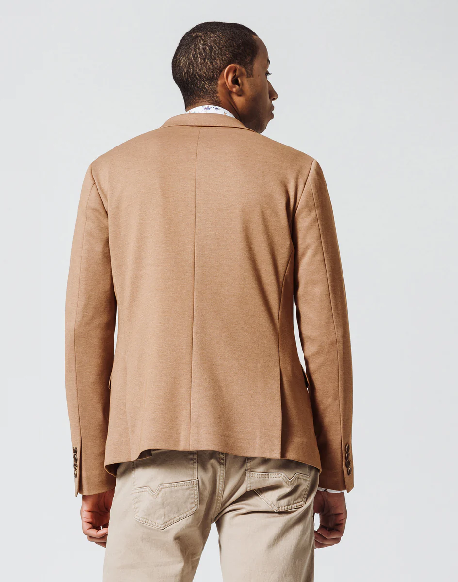 Veste Casual Beige Maille