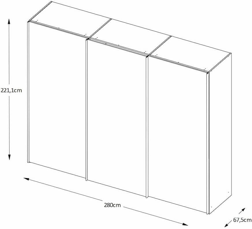 Schwebetürenschrank Lento