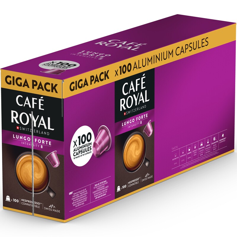 Café Royal Kaffeekapseln Lungo Forte, 100 Stück