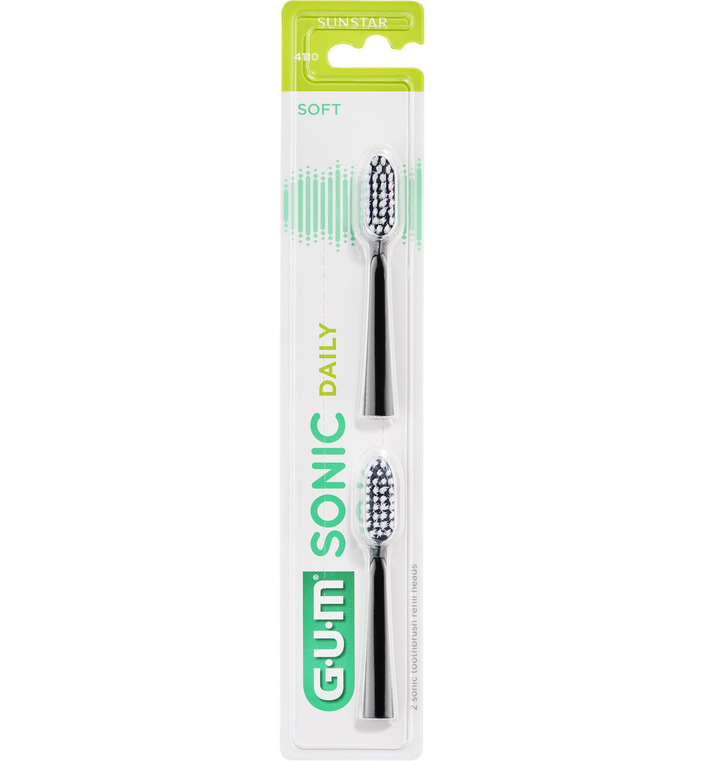 Gum Sonic opzetborstel wit (2 stuks)