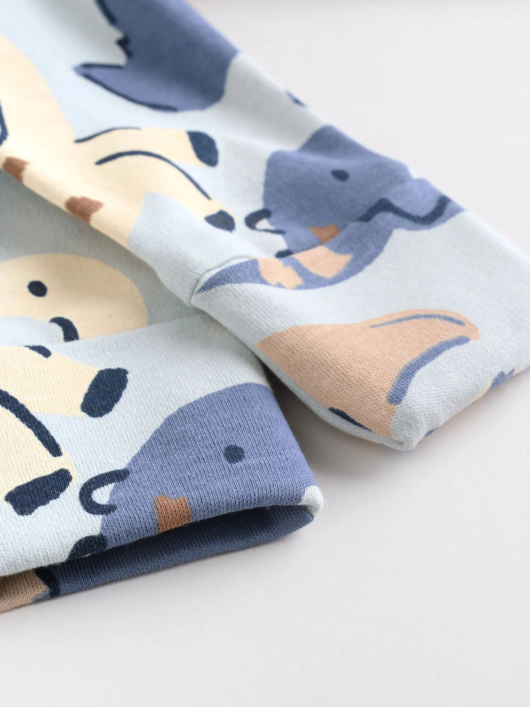 Marineblauw - Verpakking van 4 baby pyjama's met tweewegrits (0mnd -2jr)