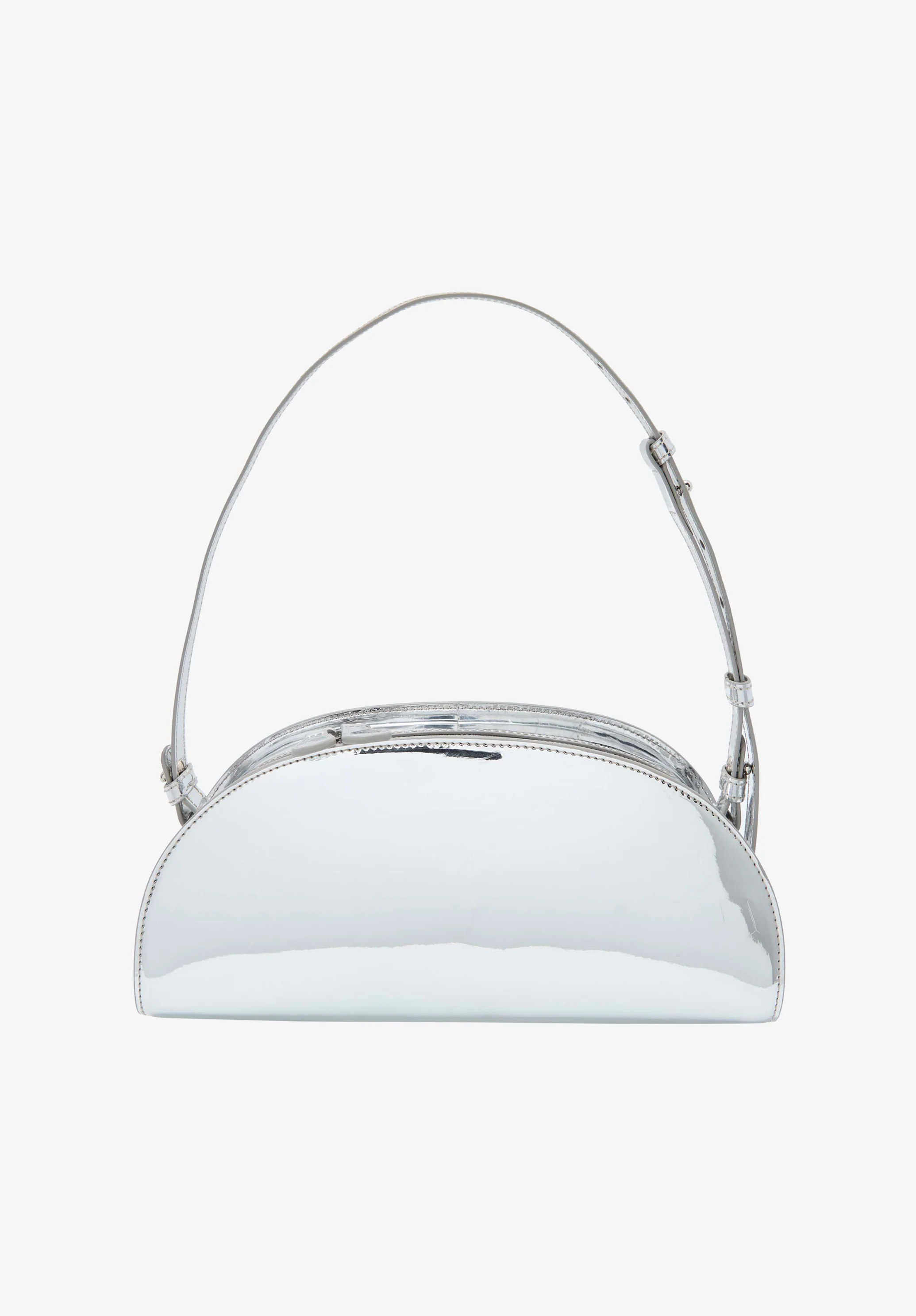 Sac Demi-Lune Shoulder - Argent