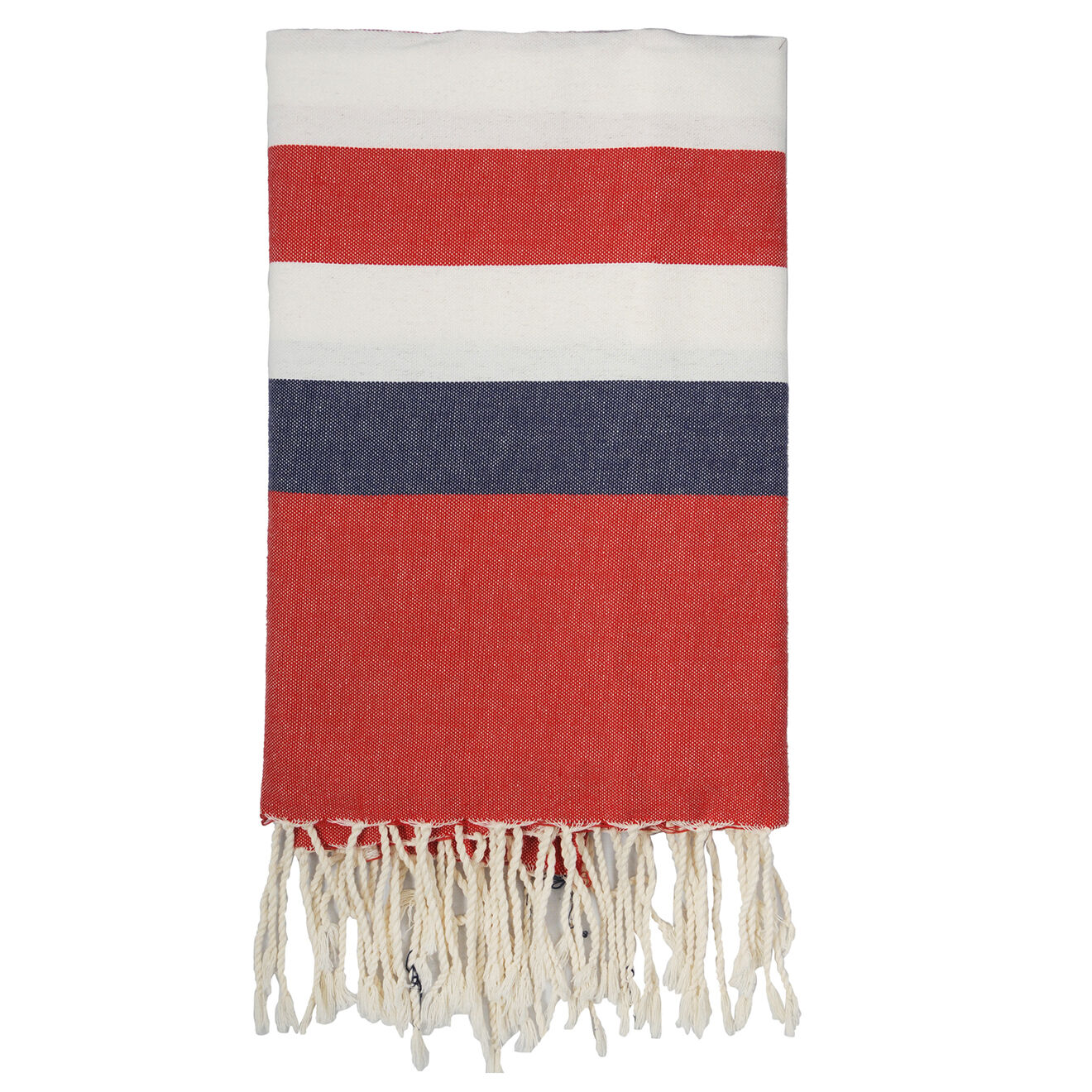 Febronie Fouta Arcachon blanc/rouge/bleu - 100x200 cm
