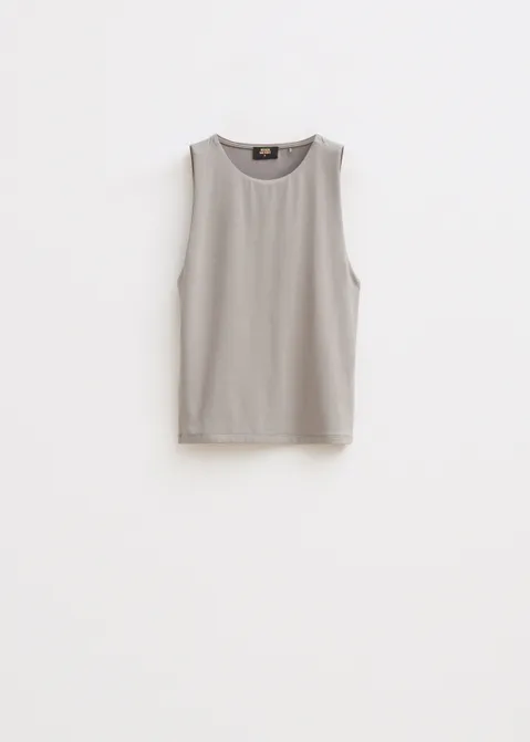 Halter top effen grijs (GRS)