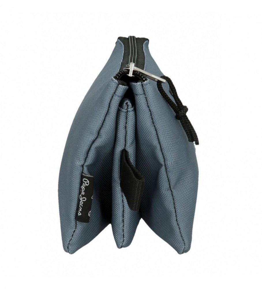 Estojo Pepe Jeans com três compartimentos 6334327 Azul