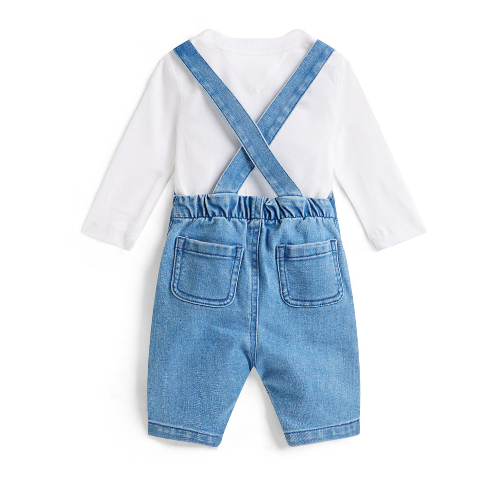 Køb Tommy Hilfiger Denim Medium Denim Dungaree Bukser