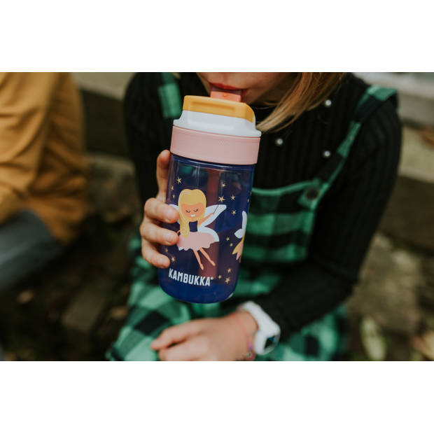 Schoolbeker/drinkbeker - 400 ml - Lekvrij - Schokbestendig - Kambukka drinkflessen - Lagoon Fairy Wood