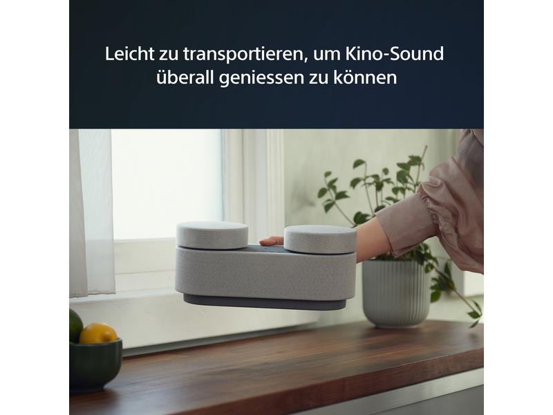 Sony HT-AX7 Grau Tragbares Entertainment-System mit 360 Spatial Sound Mapping