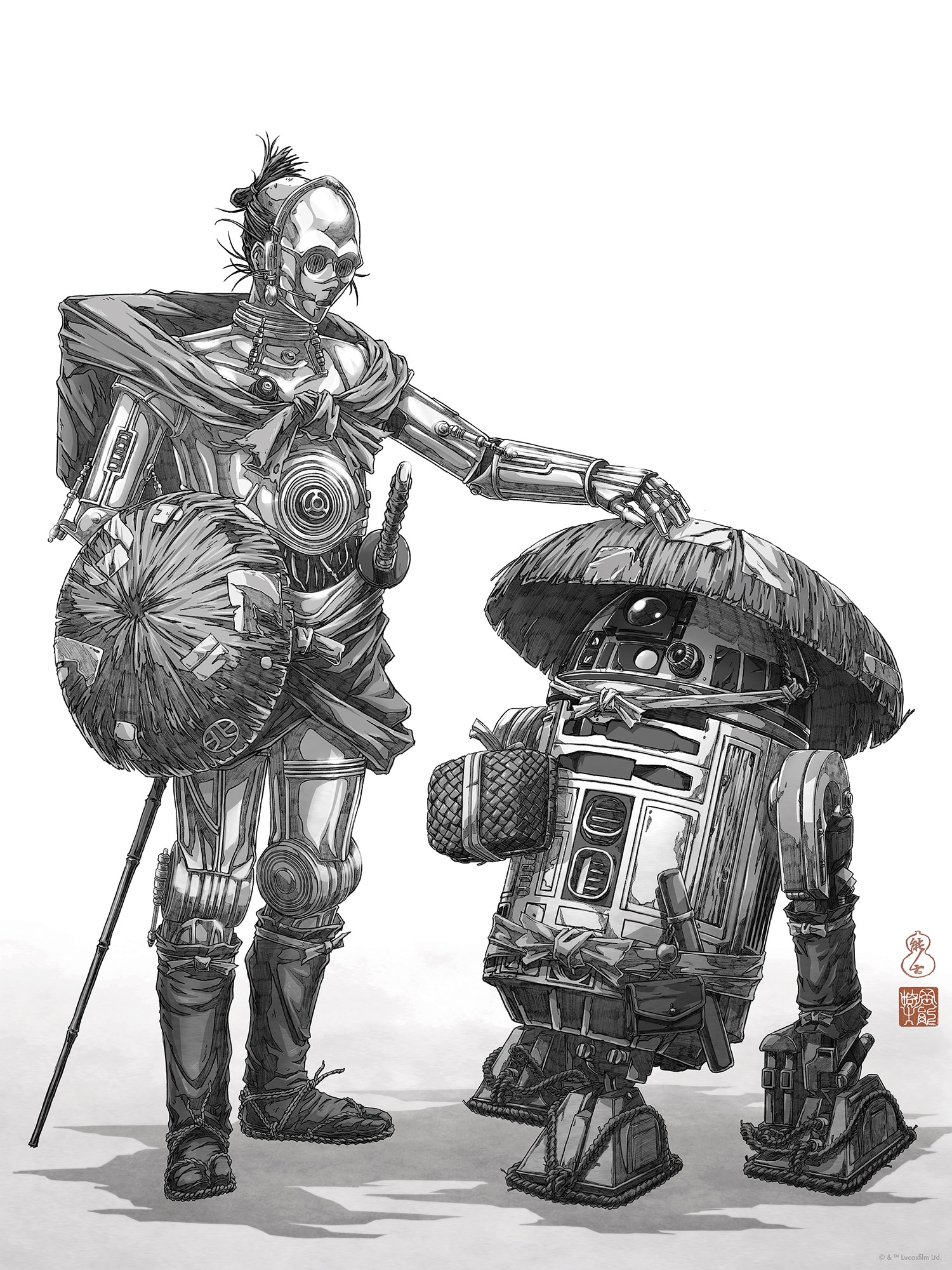 Komar Wandbild »Star Wars Vision Samurai Droids« Disney Set, 1 Stk. tlg. 30 x 40 cm (Breite x Höhe) - Kinderzimmer, Dekoration
